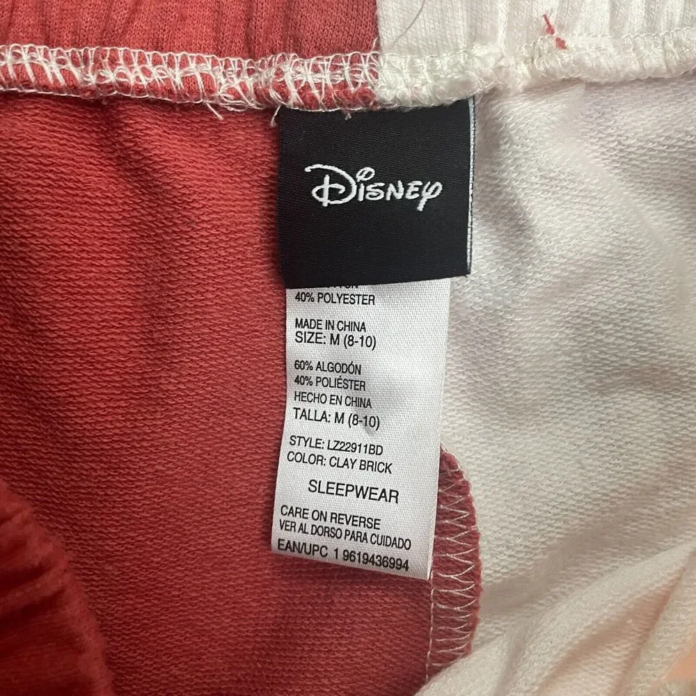 Disney Winnie The Pooh Sleepwear Pajama Pants Jogger Womens Medium Orange White - Picture 3 of 14